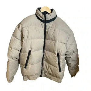 Micordown by Boston Traders Jacket Puffer Lightweight Beige Warm Winter